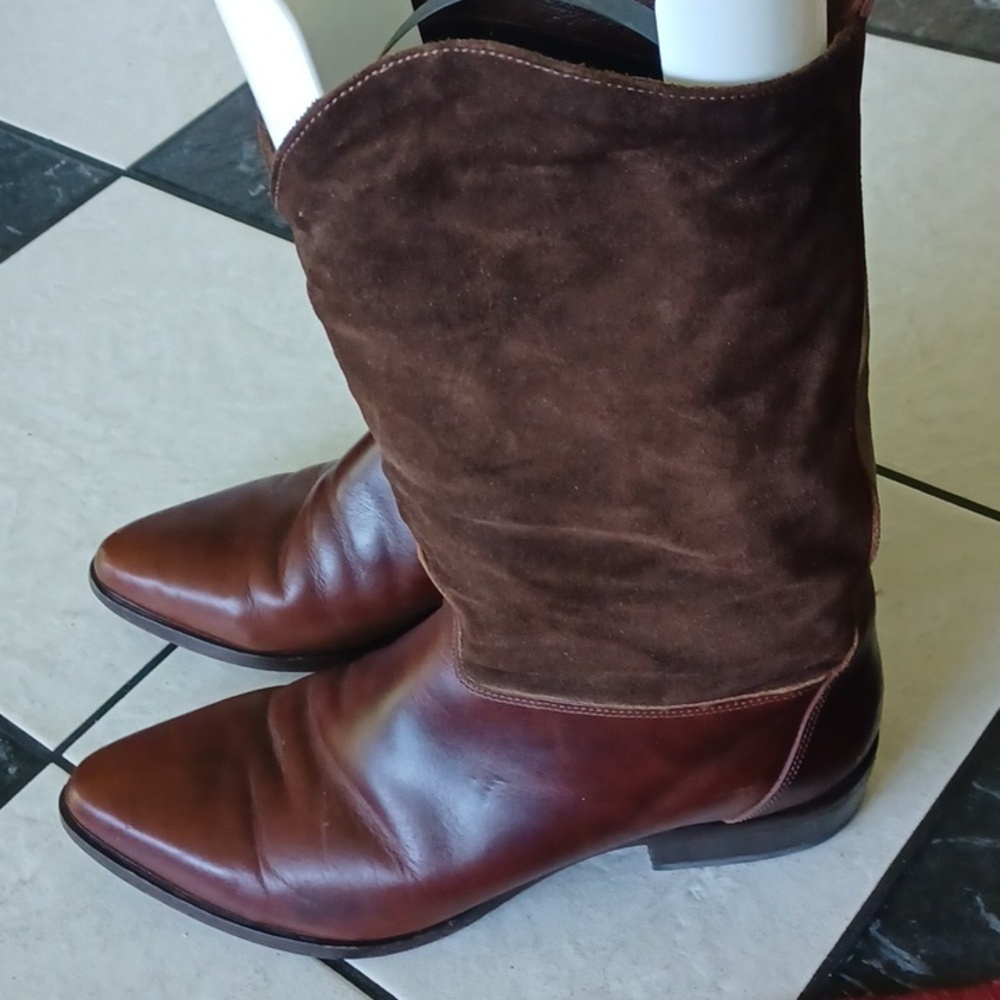 🤠 Zodiac Men's Leather Western Boots Size 10.5 🤠